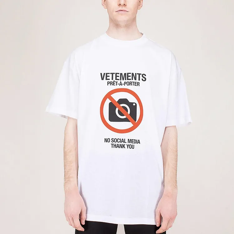 Vetements No Social Media T-shirt-1