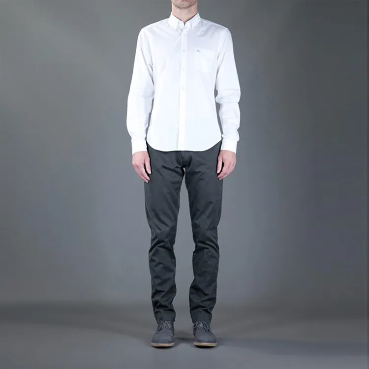 Burberry Shirts Men White-2