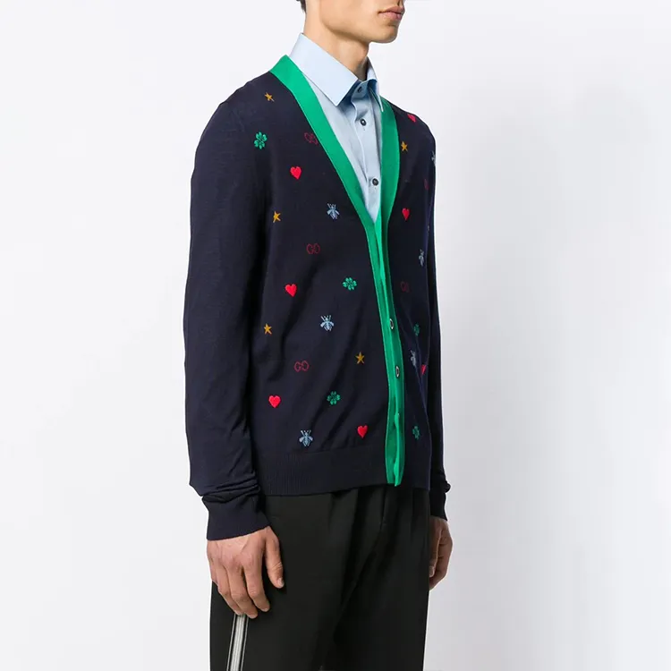 GUCCI Sweaters Men Navy Blue-3