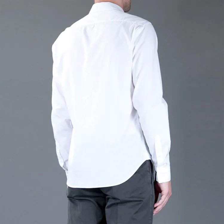 Burberry Shirts Men White-3