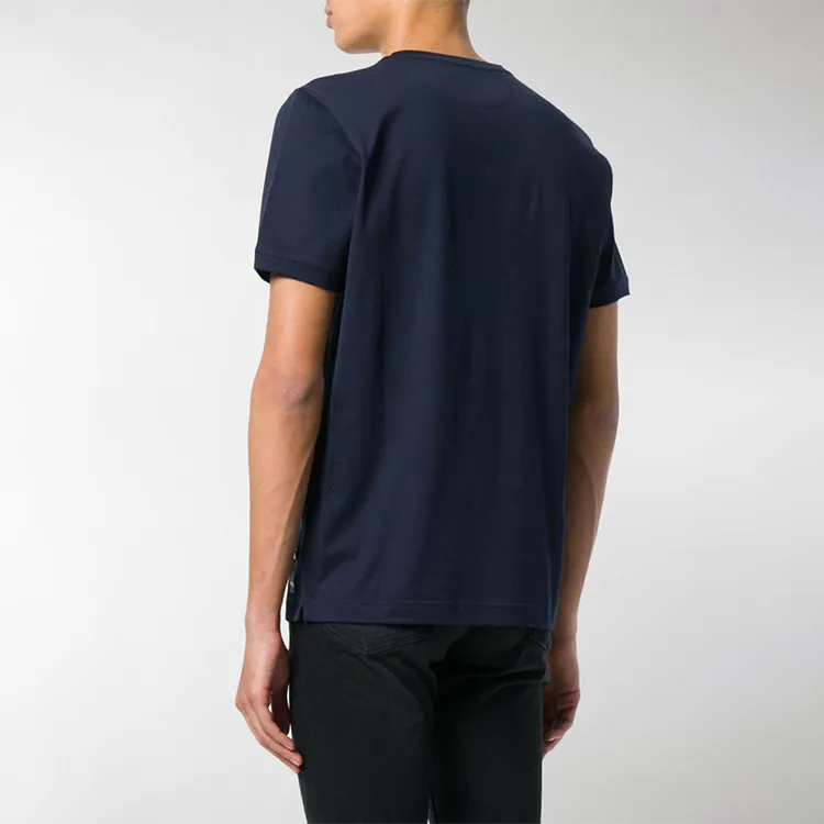 FENDI T Shirts Men Marine Blue-3