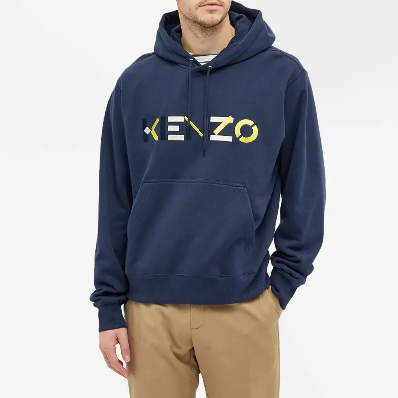 KENZO Logo Embroidered Hoodie-2