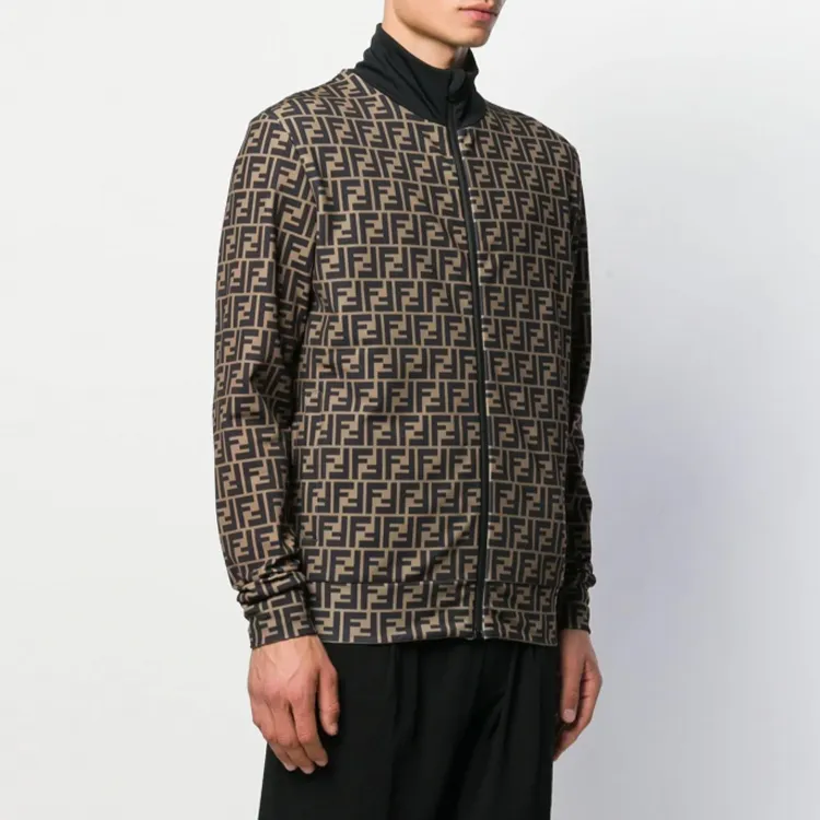 FENDI Jackets Men Dark Brown-5