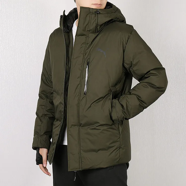PUMA Down Jackets Men Army Green-3