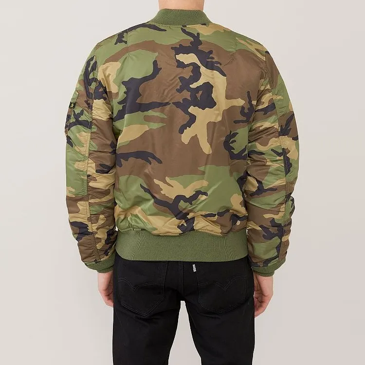 Alpha Industries Pilot Jacket Unisex Camouflage Green-3