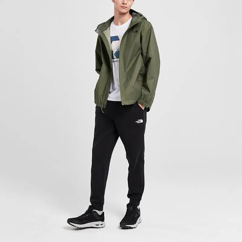THE NORTH FACE Outdoor Hiking Waterproof And Breathable Windbreaker Jacket Unisex Green Asian Version-3
