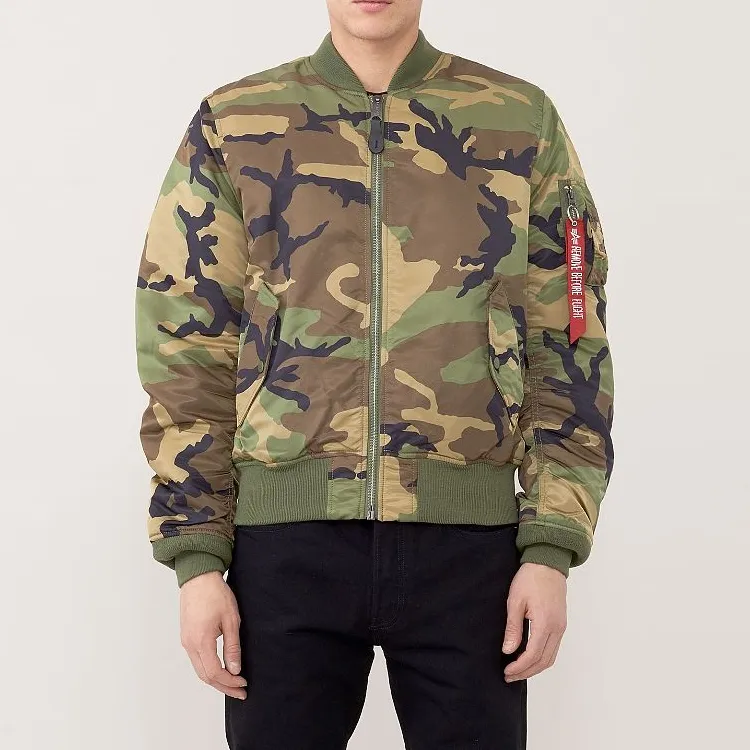 Alpha Industries Pilot Jacket Unisex Camouflage Green-4