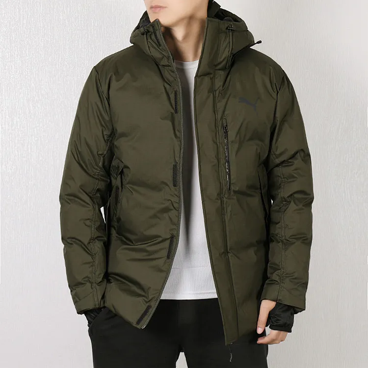 PUMA Down Jackets Men Army Green-1