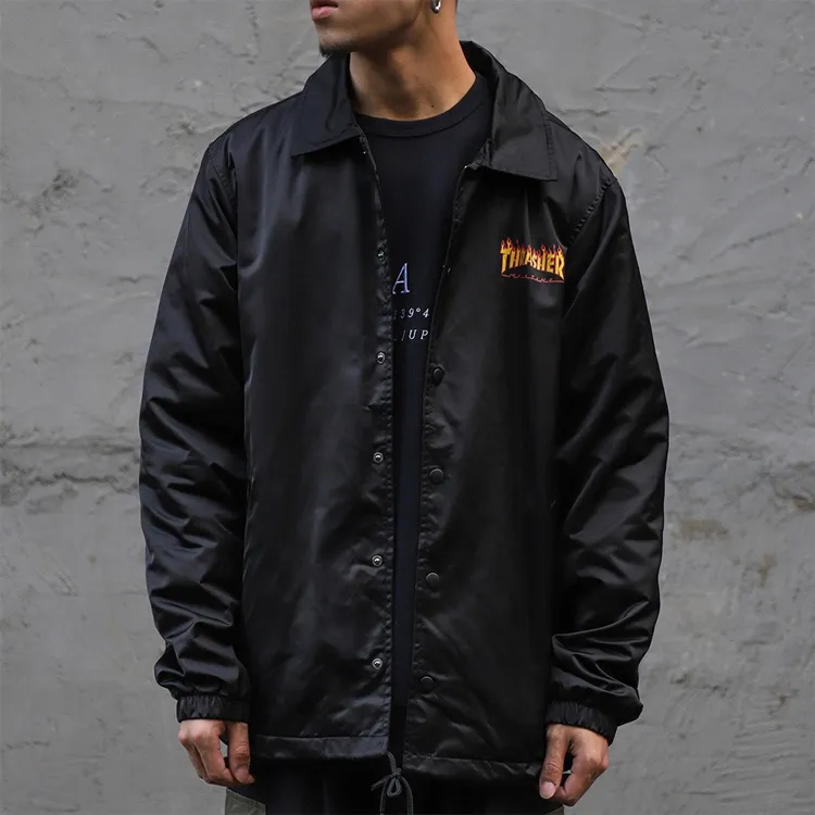 Thrasher Jacket Japan Version Unisex Black-3