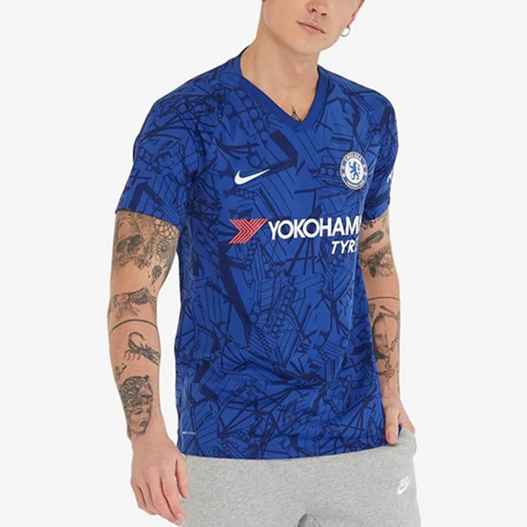 Nike Soccer Jerseys Men Blue-2