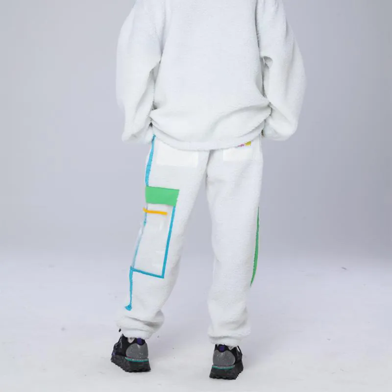 Corade Jogger Casual Pants Unisex White-4