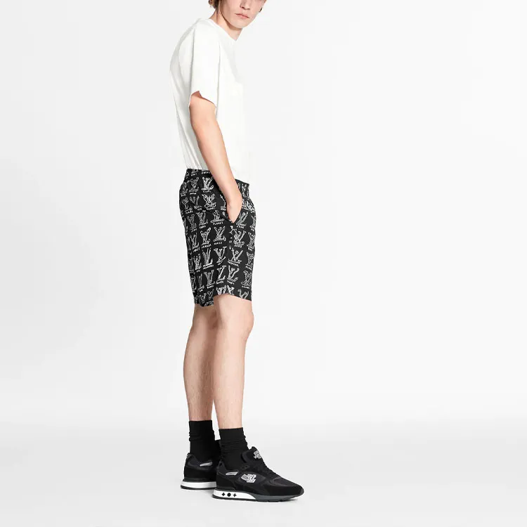 LOUIS VUITTON Casual Shorts Men's Black-3