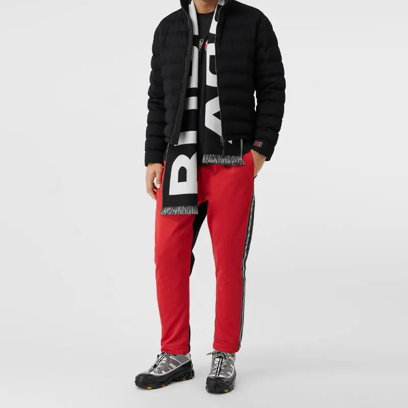 Burberry Logo Wool Jacquard Scarf-4