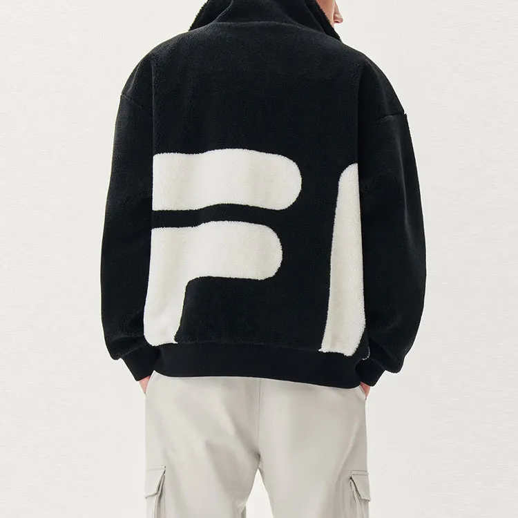 FILA Velvet Jackets Men Black-4
