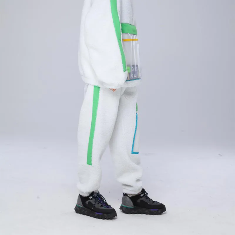 Corade Jogger Casual Pants Unisex White-3