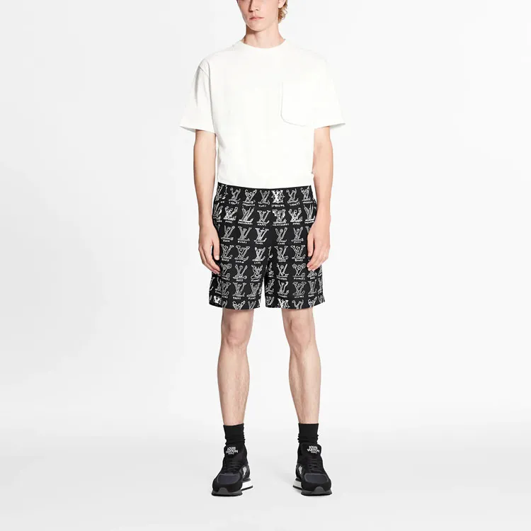 LOUIS VUITTON Casual Shorts Men's Black-2