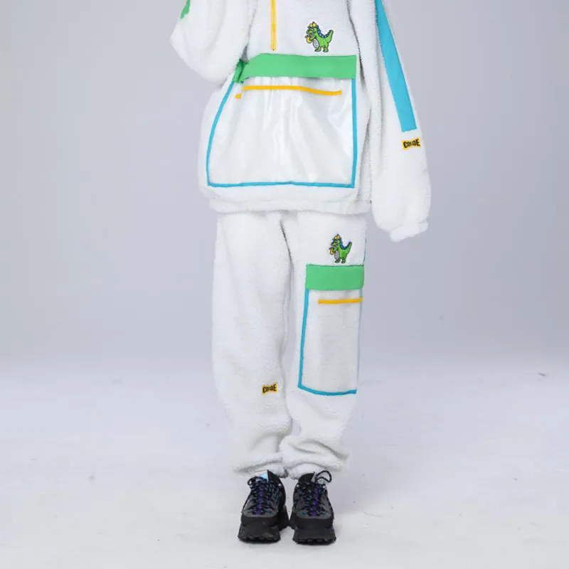 Corade Jogger Casual Pants Unisex White-2