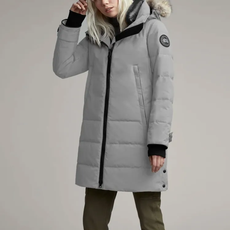 Canada Goose Down Jackets Women's Lime Gray-1