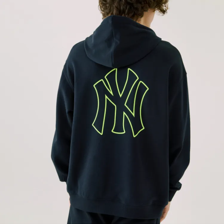MLB Hooded Sweatshirt Unisex Black-3