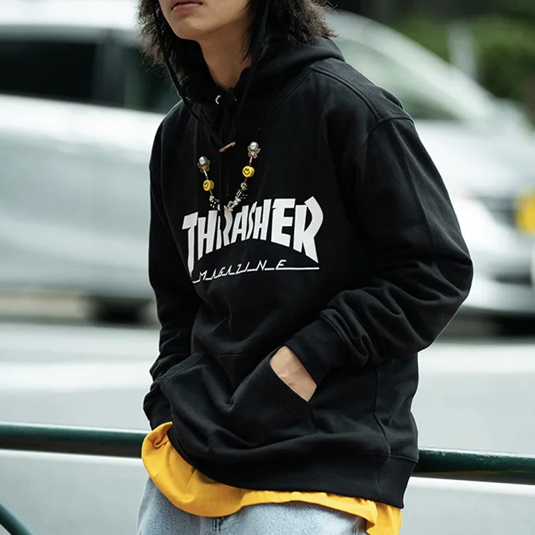 Thrasher Sweatshirt Japan Version Unisex Black-4