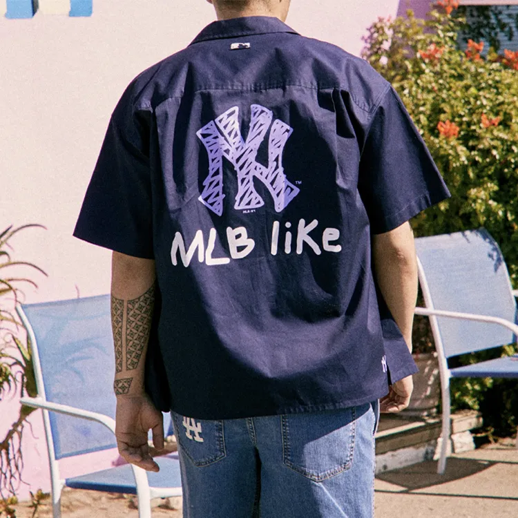 MLB New York Yankees Shirt Unisex Dark Blue-2