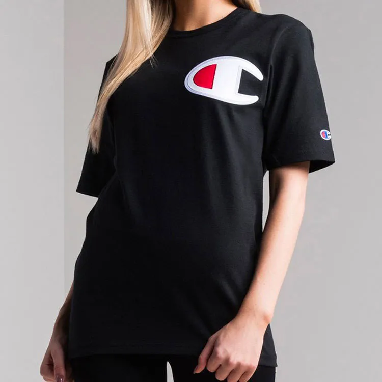 Champion T Shirt US Version Unisex Black-2