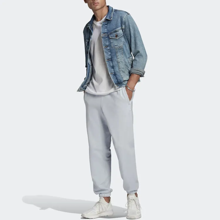 Adidas Originals Essential Knitted Sweatpants Men Aura Blue-1