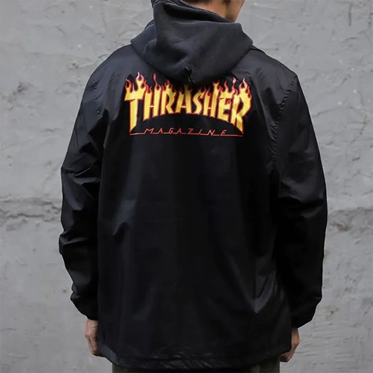 Thrasher Jacket Japan Version Unisex Black-2