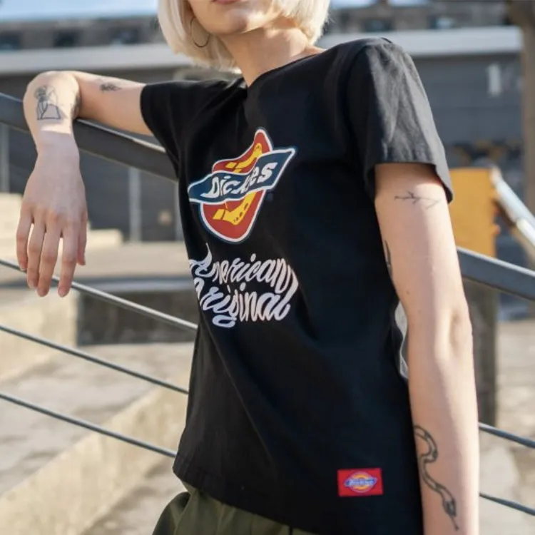 Dickies Straight T-Shirt Women's Black-3