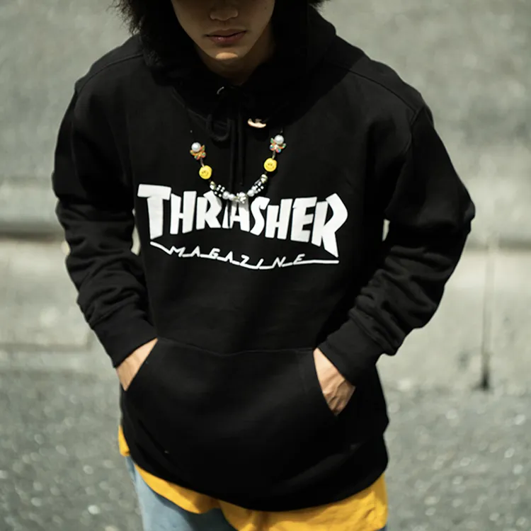 Thrasher Sweatshirt Japan Version Unisex Black-3