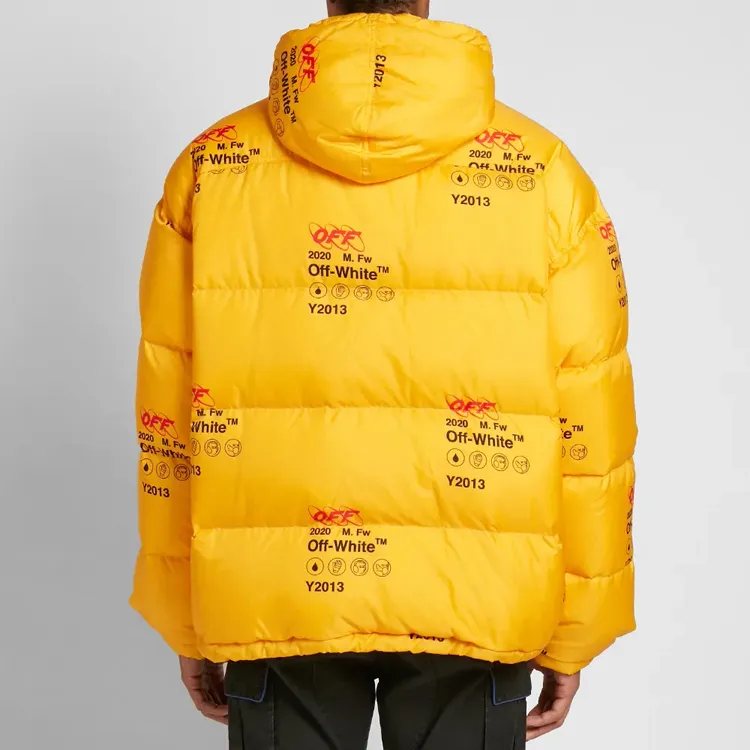OFF WHITE Industrial Zipped Puffer Jacket-3