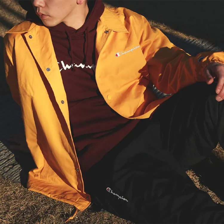 Champion Jacket Japan Version Unisex Yellow-2