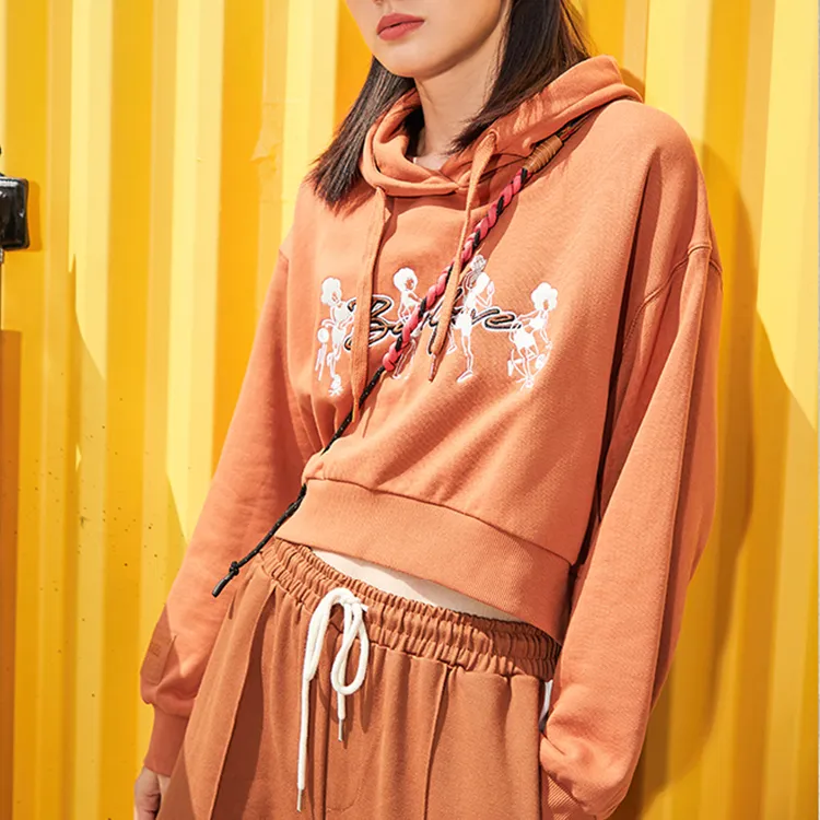 LINING Sweatshirts Women's Amber Brown-2