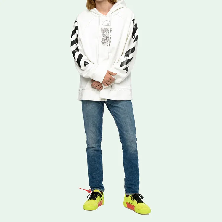 OFF WHITE Dipping Arrow Print Hoodie-4