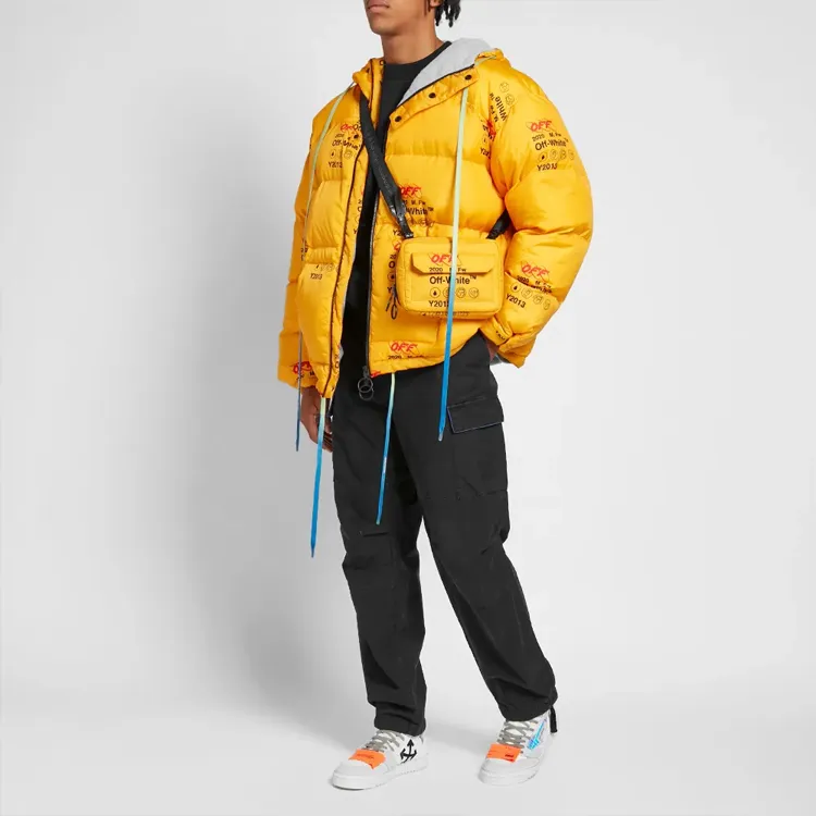 OFF WHITE Industrial Zipped Puffer Jacket-1