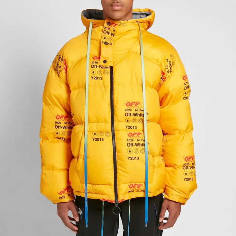 OFF WHITE Industrial Zipped Puffer Jacket-2