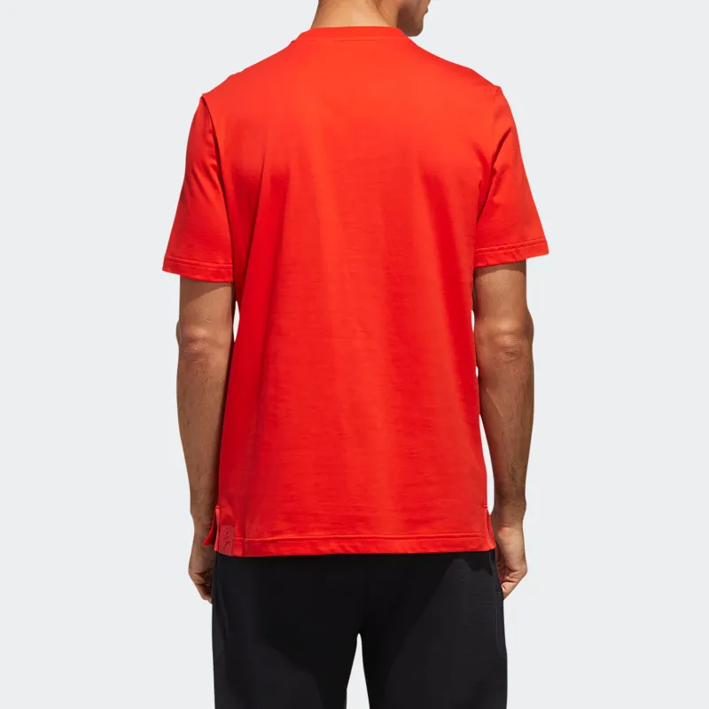 Adidas T Shirts Men Red-3