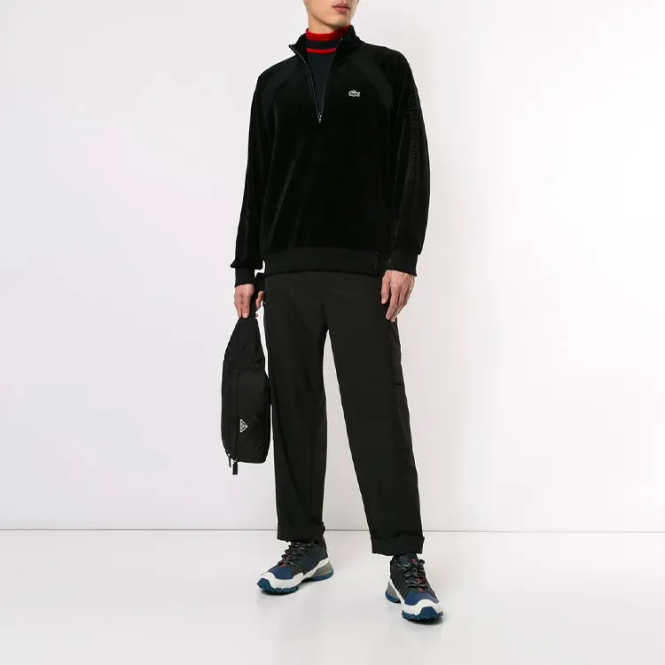 Supreme X Lacoste Velour Half Zip Track Top-1