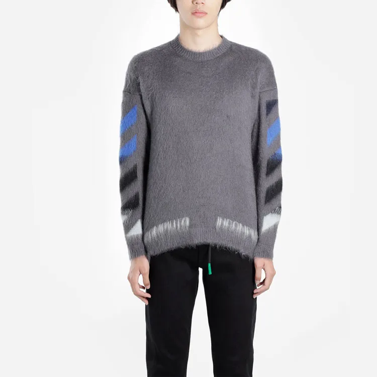OFF WHITE Diag Brushed Sweater-3
