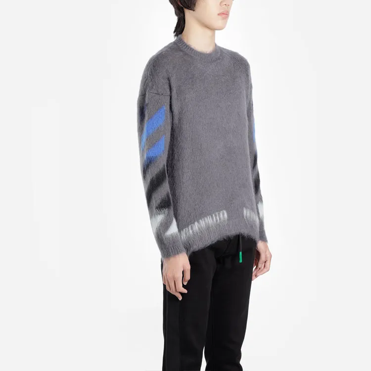 OFF WHITE Diag Brushed Sweater-4