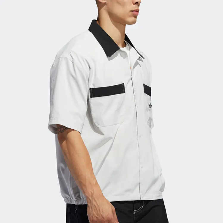 Adidas Originals Shirts Men Light Gray-2