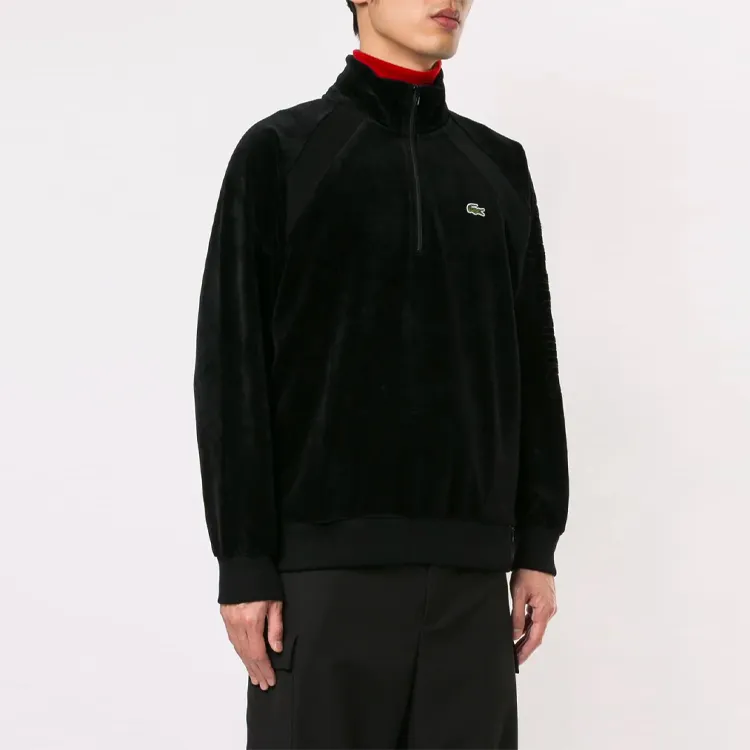 Supreme X Lacoste Velour Half Zip Track Top-3