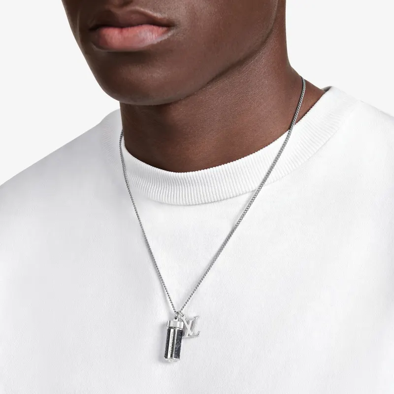 LOUIS VUITTON Monogram Eclipse Charms Necklace-4