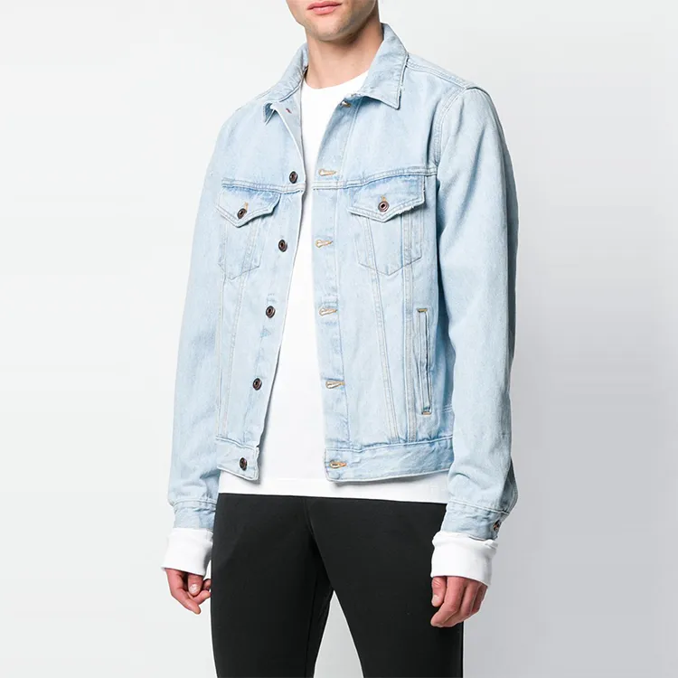 OFF WHITE SS19 Denim Jacket Men's Light Blue-1