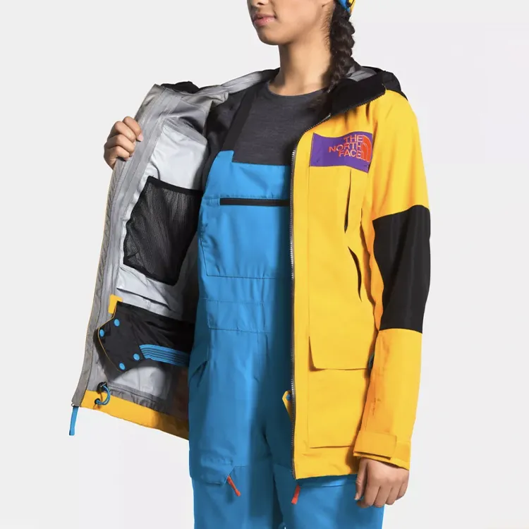 THE NORTH FACE Water Resistant Windproof Breathable Windbreaker Coats Women's Yellow-3