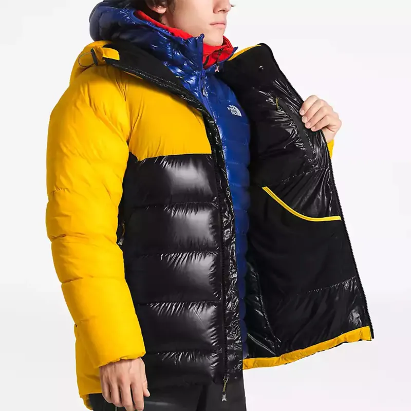 THE NORTH FACE Down Jackets Men Black Yellow Patchwork-2