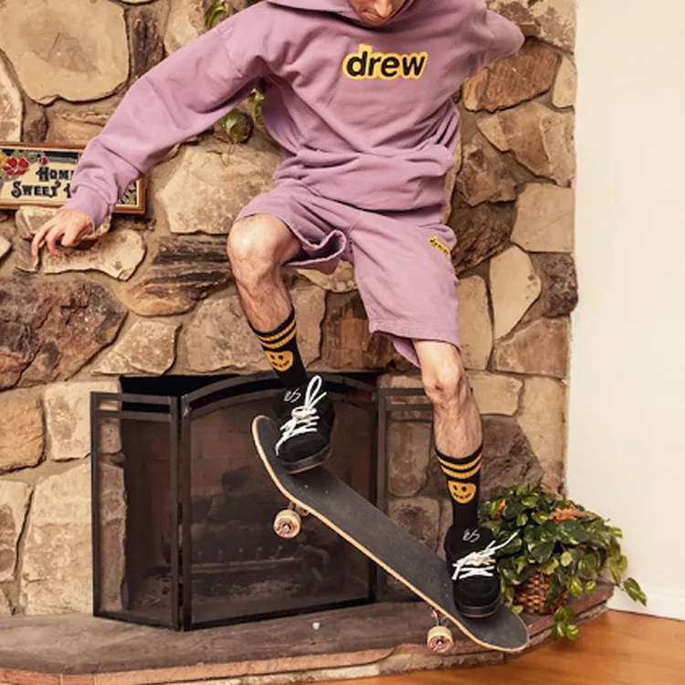 Drew House Letter Logo Series Casual Shorts Unisex Lilac-5