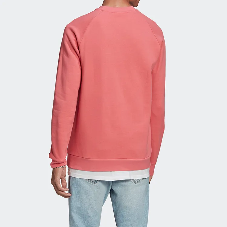 Adidas Originals TREFOIL CREW Sweatshirts Men Pink-2
