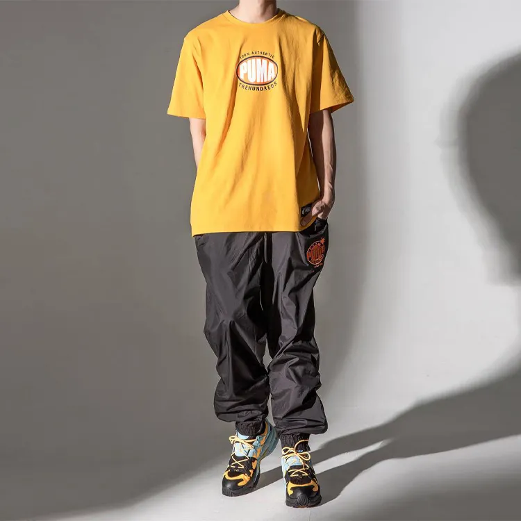 The Hundreds X PUMA Yellow Shirt T Shirts Men-2