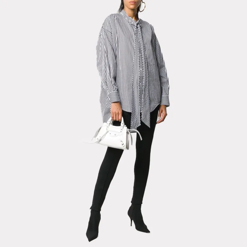 Balenciaga Neo Classic Cow Leather Shoulder Bag Crossbody Bag Handbag Mini Women's White-4